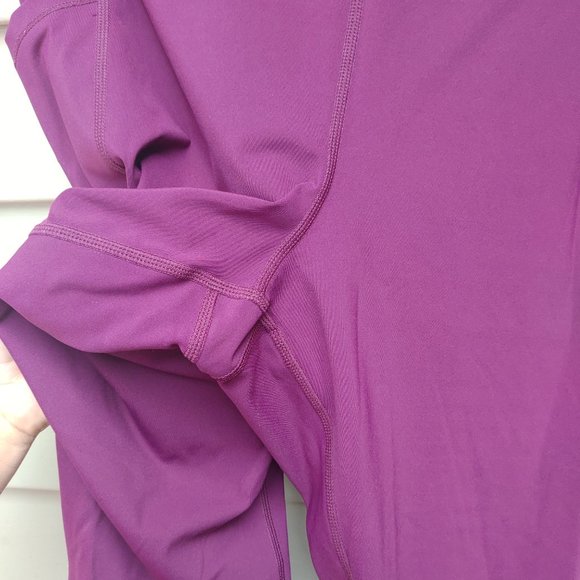 Avia 7/8 Purple Performance Leggings Fitness Flex-Tech Gym Yoga Workout - Picture 5 of 11